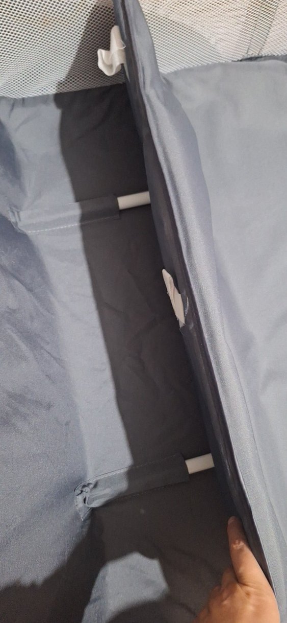 Gri Yıldız Desenli Park Beşik - Görsel 3