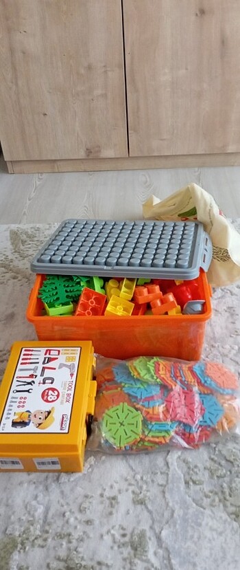 Toplu eğitici oyuncak lego+tamir seti