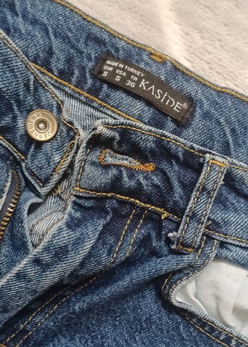 Kadın Mavi Denim Normal Kesim Jean - Görsel 2