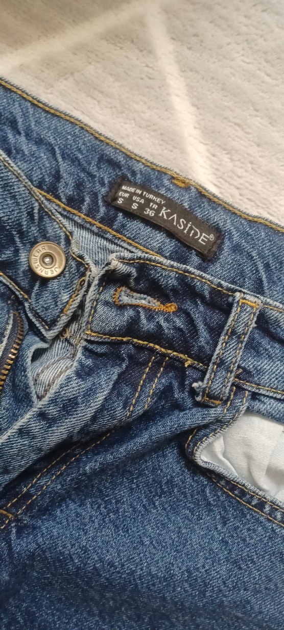 Kadın Mavi Denim Normal Kesim Jean - Görsel 2