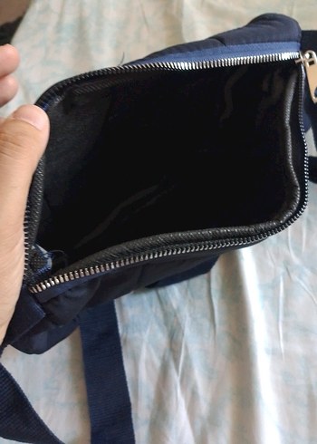 Beden mavi Renk Mavi Kadın Tokalı Çanta, Minimalist