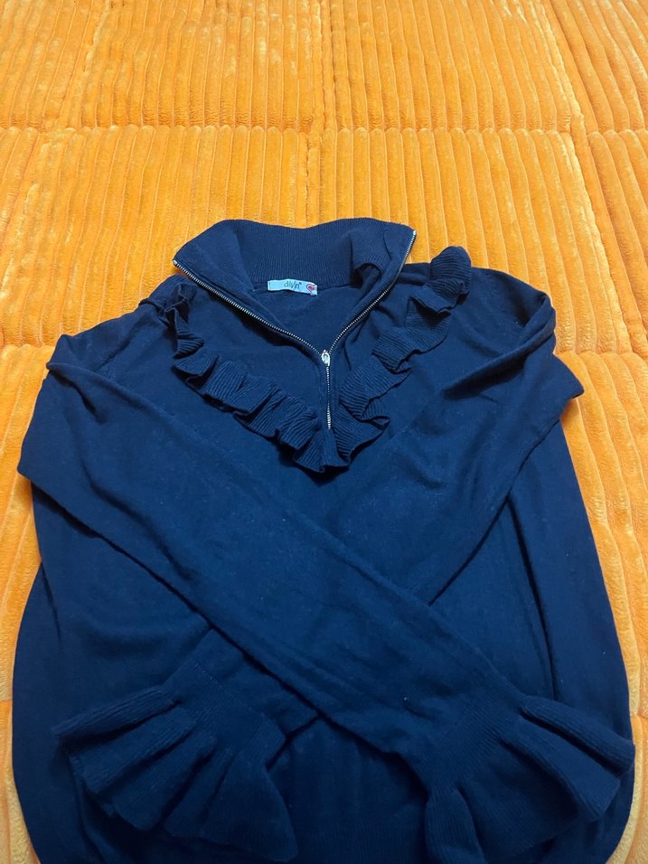 Fermuarlı Lacivert Balıkçı Yaka Kadın Kazak - Görsel 3