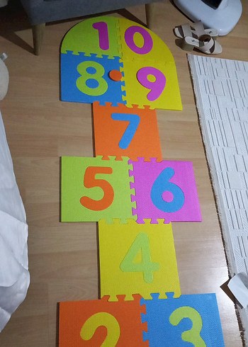 Clementoni Renkli Sayı Temalı Çocuk Yer Puzzlesi