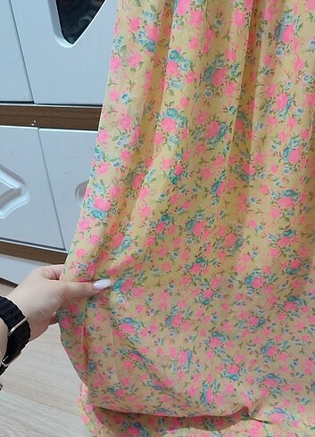 s Beden çeşitli Renk Yazlık tiril tiril çiçekli elbise