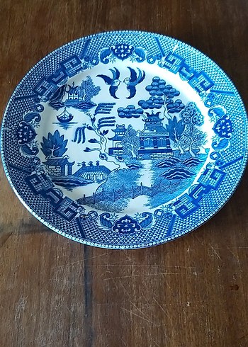Japon Klasik Mavi Desenli Tabak.Duvar tabagi