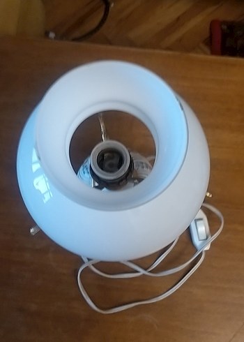 Diğer Beyaz Seramik ve Metal Masa Lambası