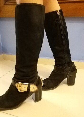 Charles & Keith Kadifeli rugan cizme
