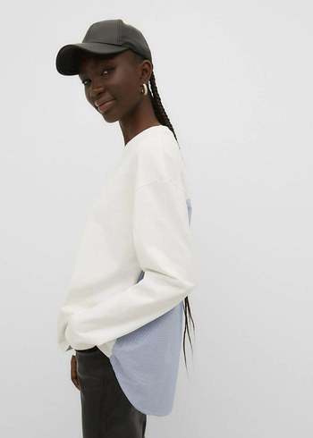 STRADİVARİUS marka Orjinal ÜrünSırtı Pileli koton kumaş gömlek - Görsel 3