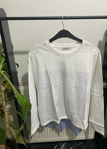 STRADİVARİUS marka Orjinal ÜrünSırtı Pileli koton kumaş gömlek - Görsel 9