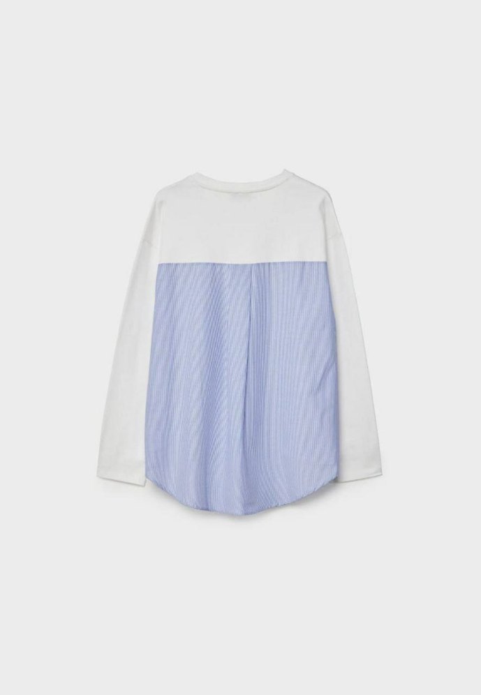 STRADİVARİUS marka Orjinal ÜrünSırtı Pileli koton kumaş gömlek - Görsel 5