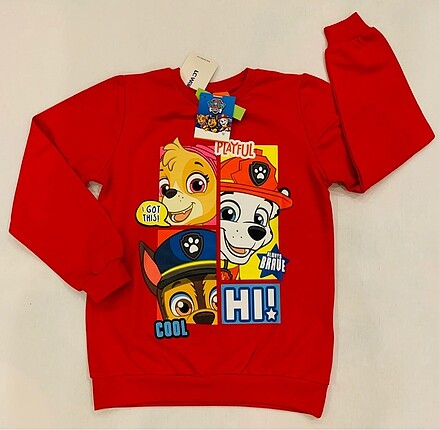 Lcw erkek çocuk sweatshirt paw patrol