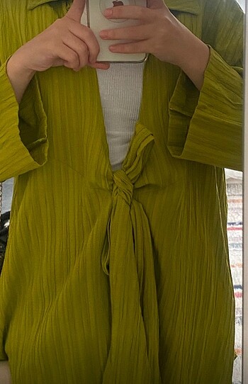 Yağ yeşili kimono