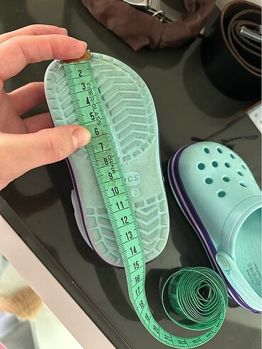 21 Beden turkuaz Renk Crocs orijinal