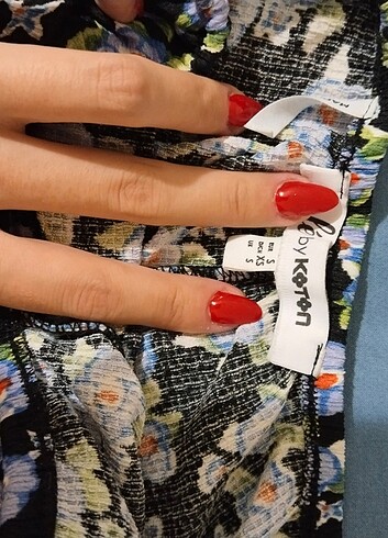 koton çiçekli şort etek - Görsel 2