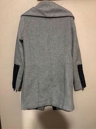 s Beden gri Renk Bershka gri kaşe mont
