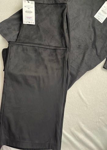 Siyah süet  Kısa Kollu Takım - Görsel 2