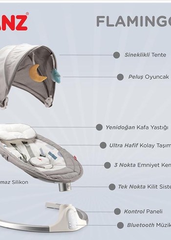 Gri Bebek Beşiği ve Salıncak - Görsel 2