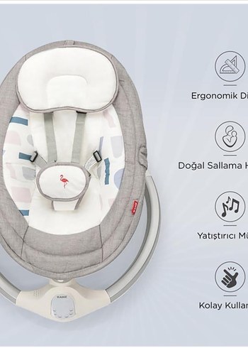 Gri Bebek Beşiği ve Salıncak - Görsel 3