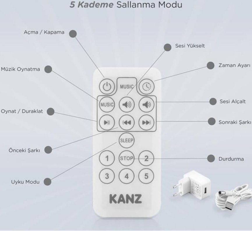 Gri Bebek Beşiği ve Salıncak - Görsel 4