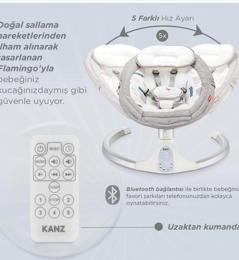 Gri Bebek Beşiği ve Salıncak - Görsel 5