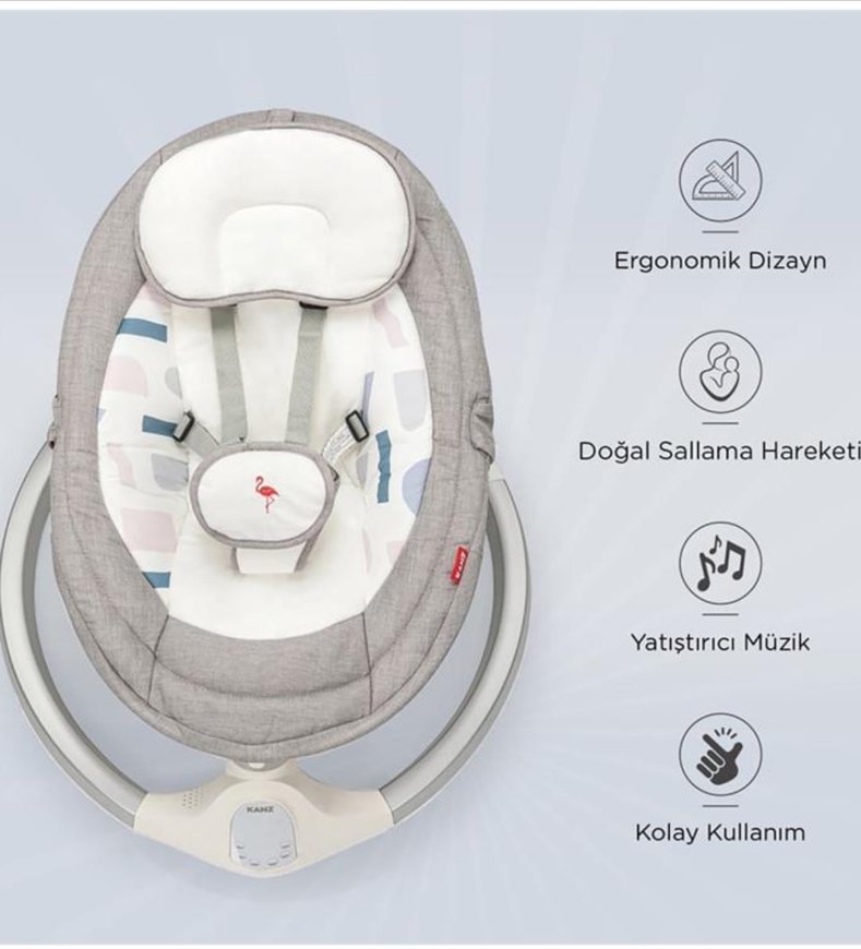 Gri Bebek Beşiği ve Salıncak - Görsel 3