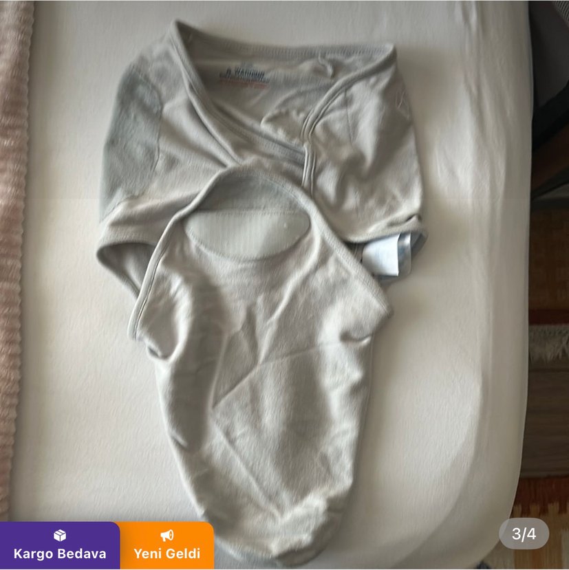 4 adet hazır cırtlı kundak,2 tanesinin altı fermuarlı - Görsel 3