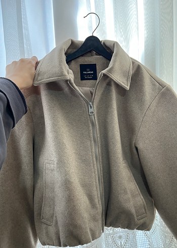 Pull and Bear Kumas Bomber Kum Rengi Ceket