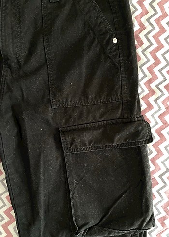 Bershka bershka siyah kargo pantolon