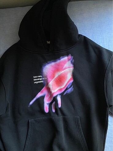 unisex siyah sweatshirt