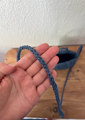 Diğer Kağıt ip Kadın Çanta - mavi