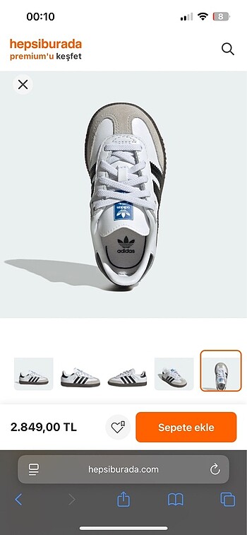 23 Beden Adidas samba bebek