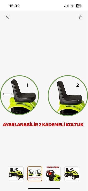 No Brand Pedallı traktör