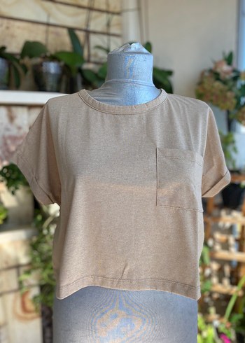 Standart beden crop tişört