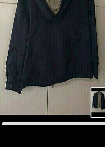 lacivert yagmurluk - Görsel 3