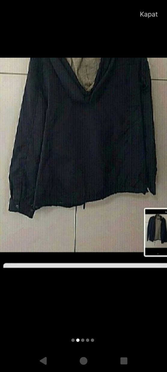 lacivert yagmurluk - Görsel 3