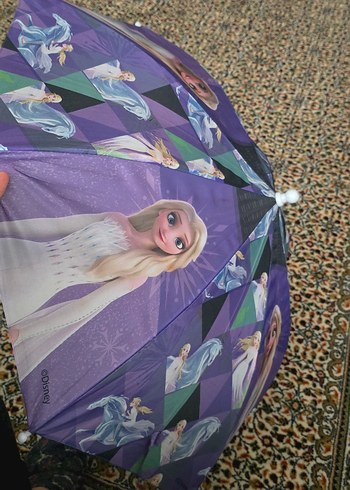 Mor Pileli Kadın Şemsiye - Görsel 3