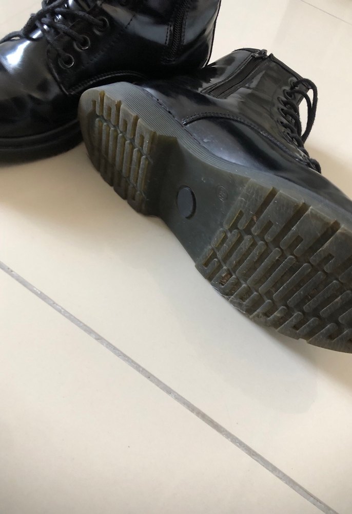 Siyah Bağcıklı Rock Punk Stiletto Topuklu Botlar - Görsel 4