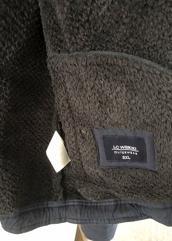 Lacivert Erkek Midi Ceket, Kürk Detaylı - Görsel 2