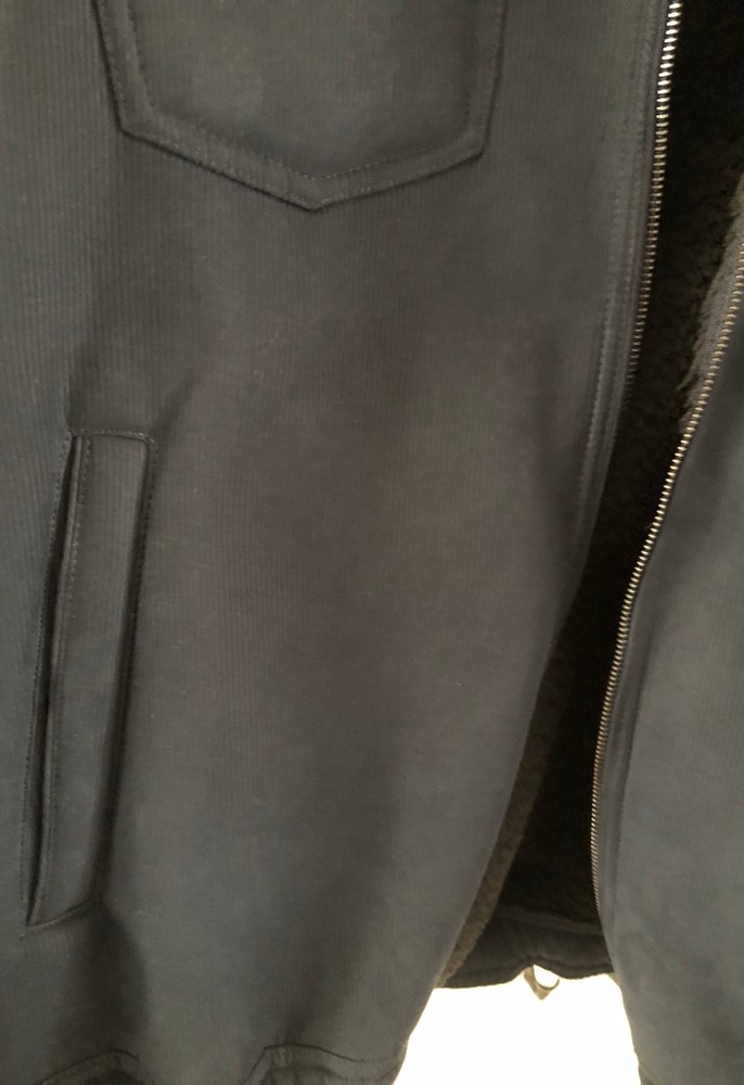 Lacivert Erkek Midi Ceket, Kürk Detaylı - Görsel 3