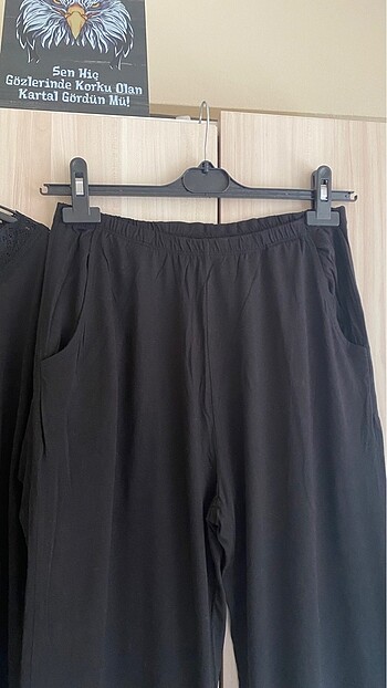 40 Beden siyah Renk dagi pijama takımı
