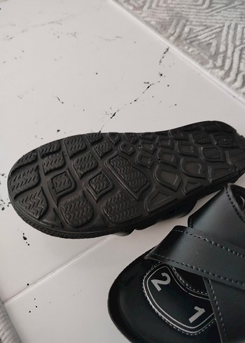 Siyah Gri Tokalı Erkek Terlik - Görsel 4