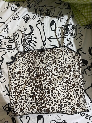 Diğer Leopar desenli bluz