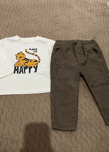 Erkek Bebek Uzun Kollu Pamuklu Takım - Görsel 2