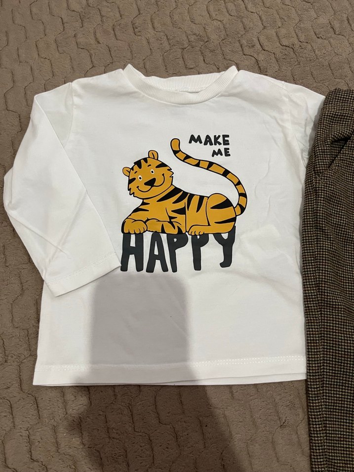 Erkek Bebek Uzun Kollu Pamuklu Takım - Görsel 3