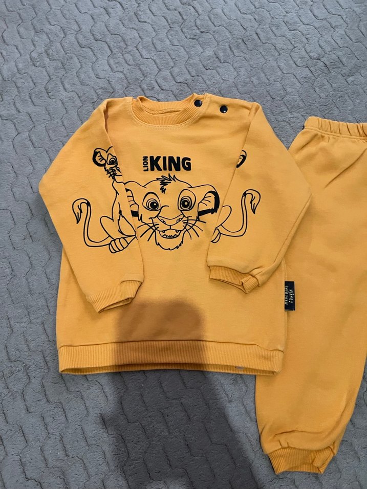 Sarı Baskılı Bebek Erkek Takımı - Görsel 3