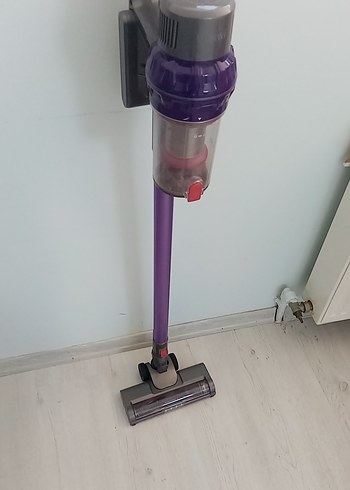 Koyu Mor Kablosuz Dikey Elektrikli Süpürge - Görsel 2