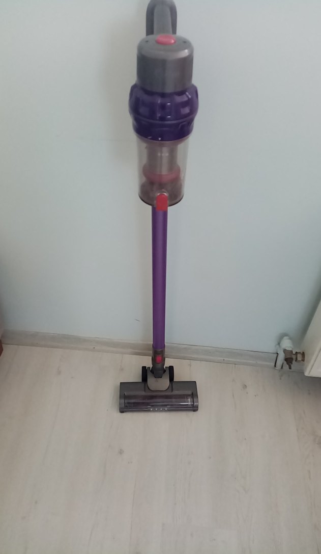 Koyu Mor Kablosuz Dikey Elektrikli Süpürge - Görsel 4