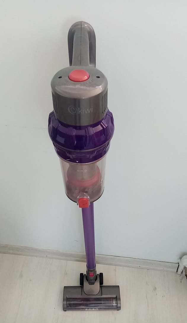Koyu Mor Kablosuz Dikey Elektrikli Süpürge - Görsel 3