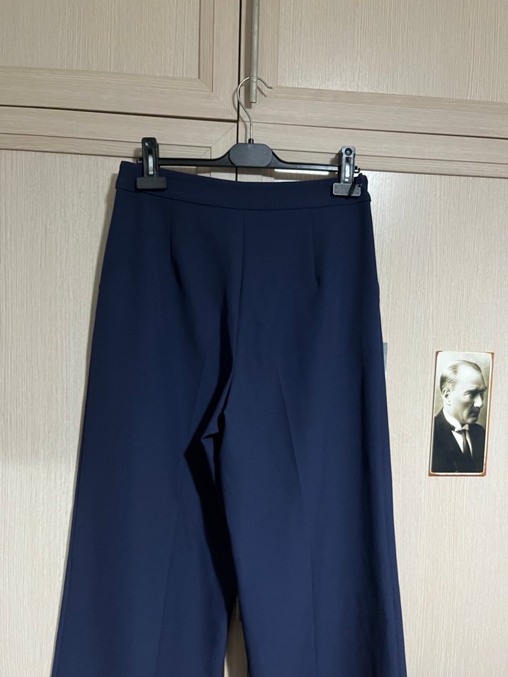 Wide Leg Kumaş Pantolon - Görsel 3