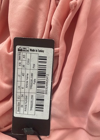 TRENDYOLMİLLA Pudra Sırt Detaylı Mini Elbise - Görsel 7